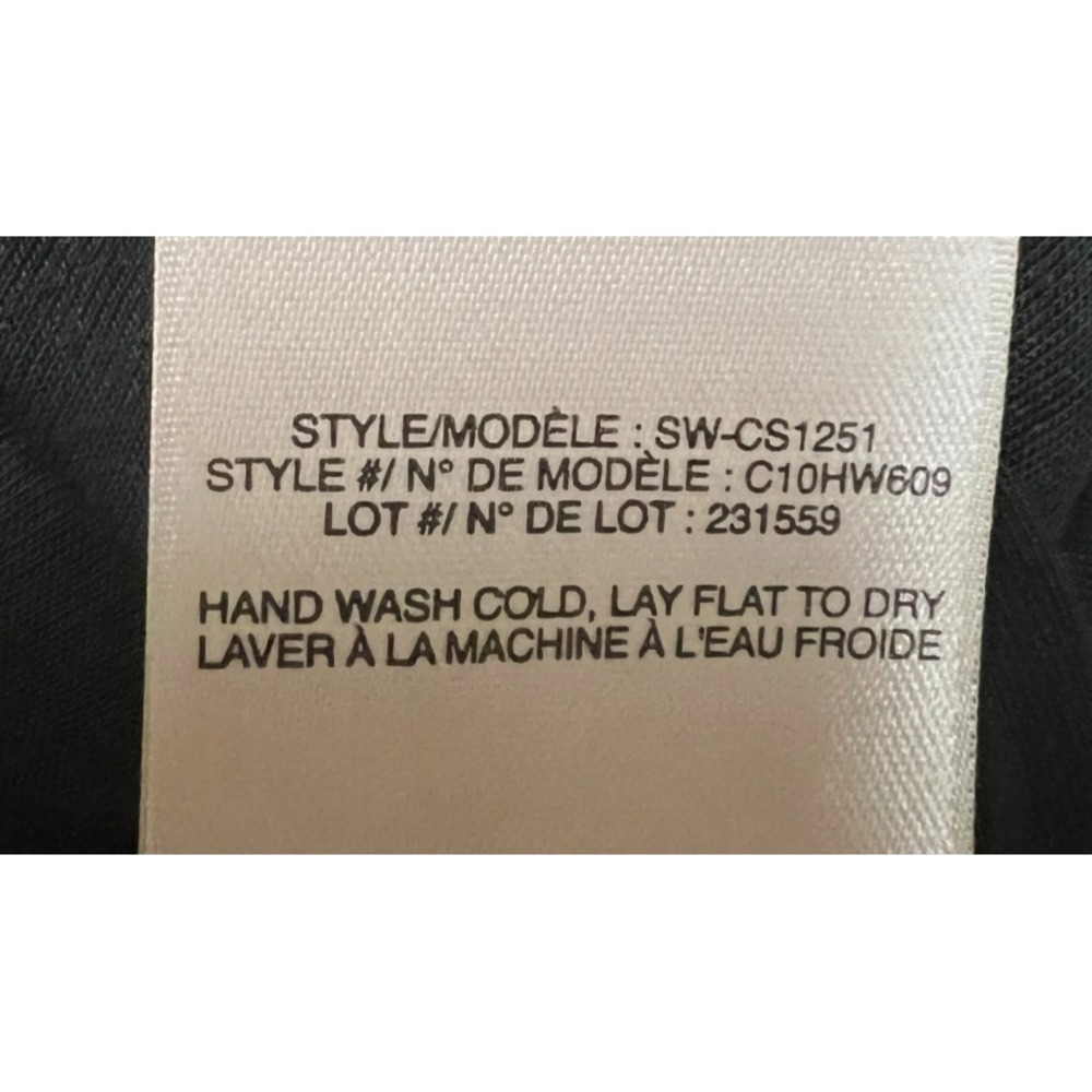 HELMUT LANG Asymmetric Drape Midi Dress Green Black Jersey Brown Vegan Leather S - Picture 9 of 12